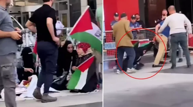 İsrail protestosuna polis müdahalesi! Görüntüler Emniyet’i harekete geçirdi