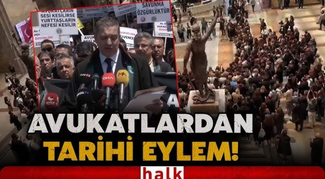 TARİHE GEÇECEK GÖRÜNTÜ! İstanbul Barosu’na yürümek isteyen avukatlara polisten çok sert müdahale!