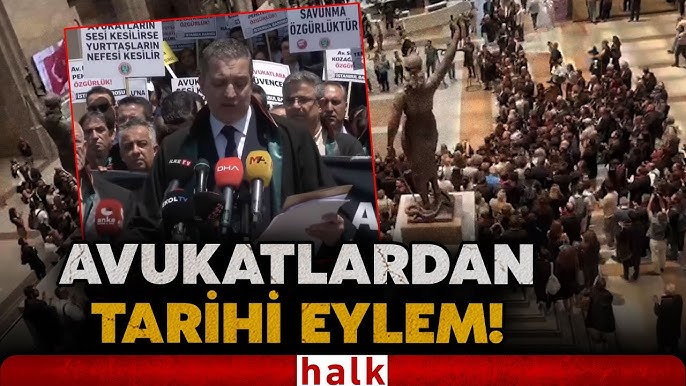 TARİHE GEÇECEK GÖRÜNTÜ! İstanbul Barosu’na yürümek isteyen avukatlara polisten çok sert müdahale!